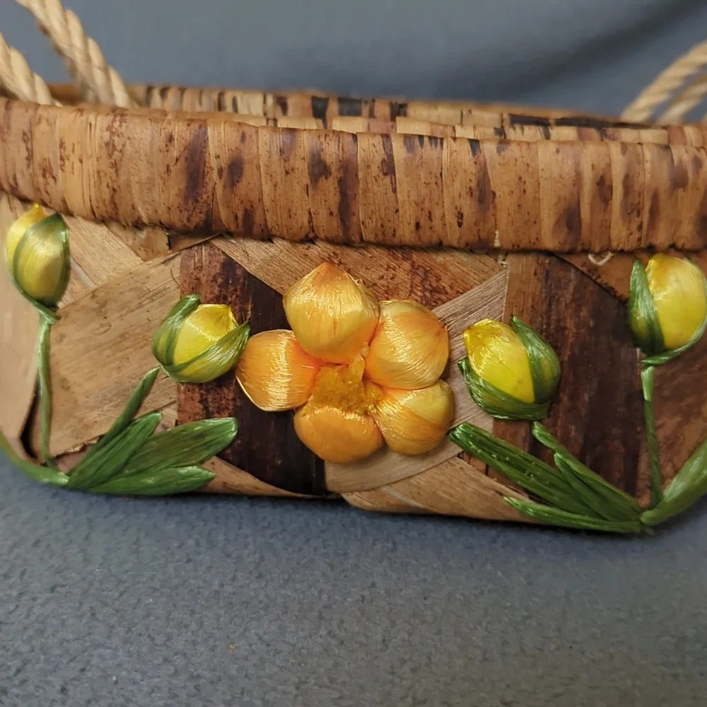 Woven Raffia Casserole Nesting Baskets. Set Of 3.